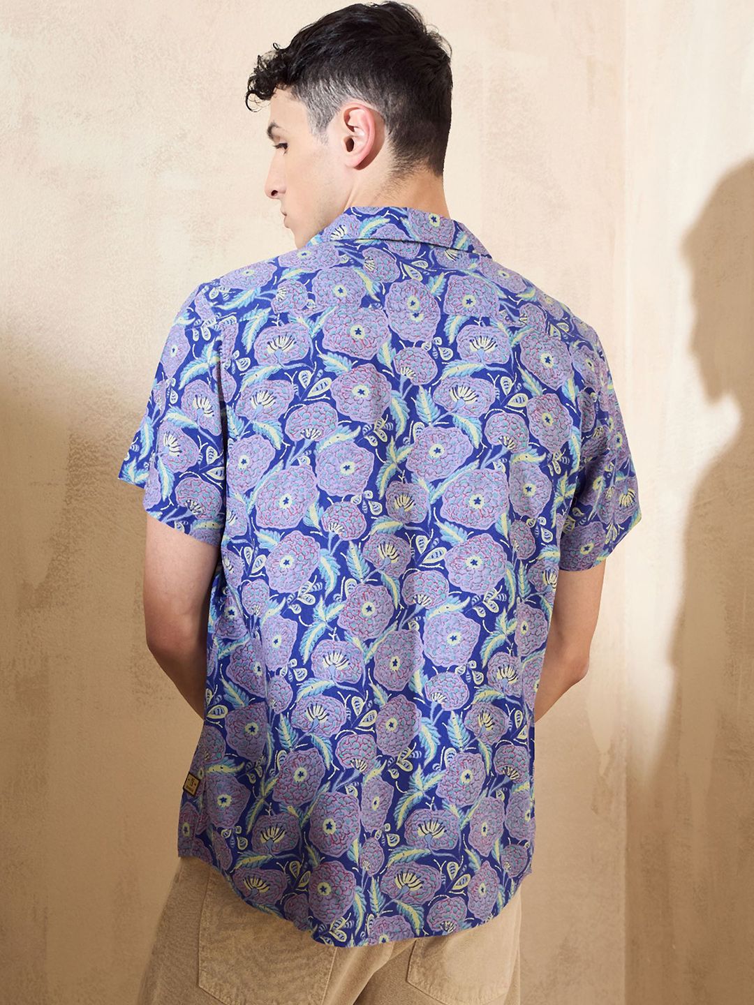 DENNISON Floral Printed Oversized Casual Shirt