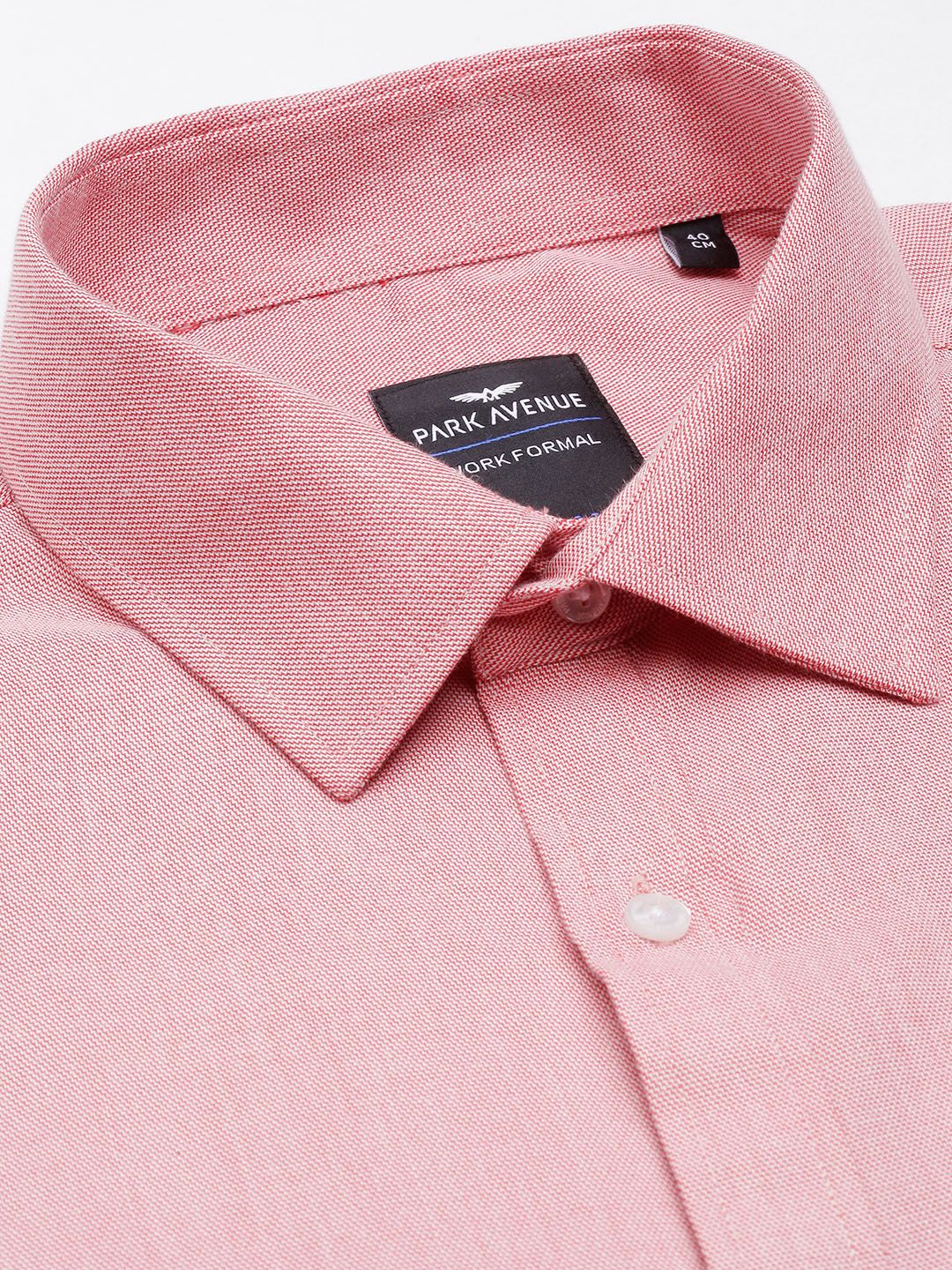 Park Avenue Self Design Textured Slim Fit Opaque Formal Shirt