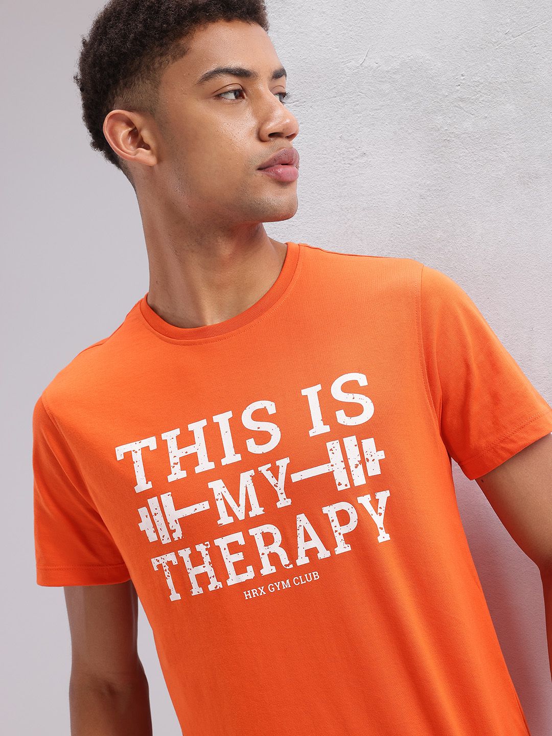 HRX by Hrithik Roshan Men Typography Printed Training T-shirt