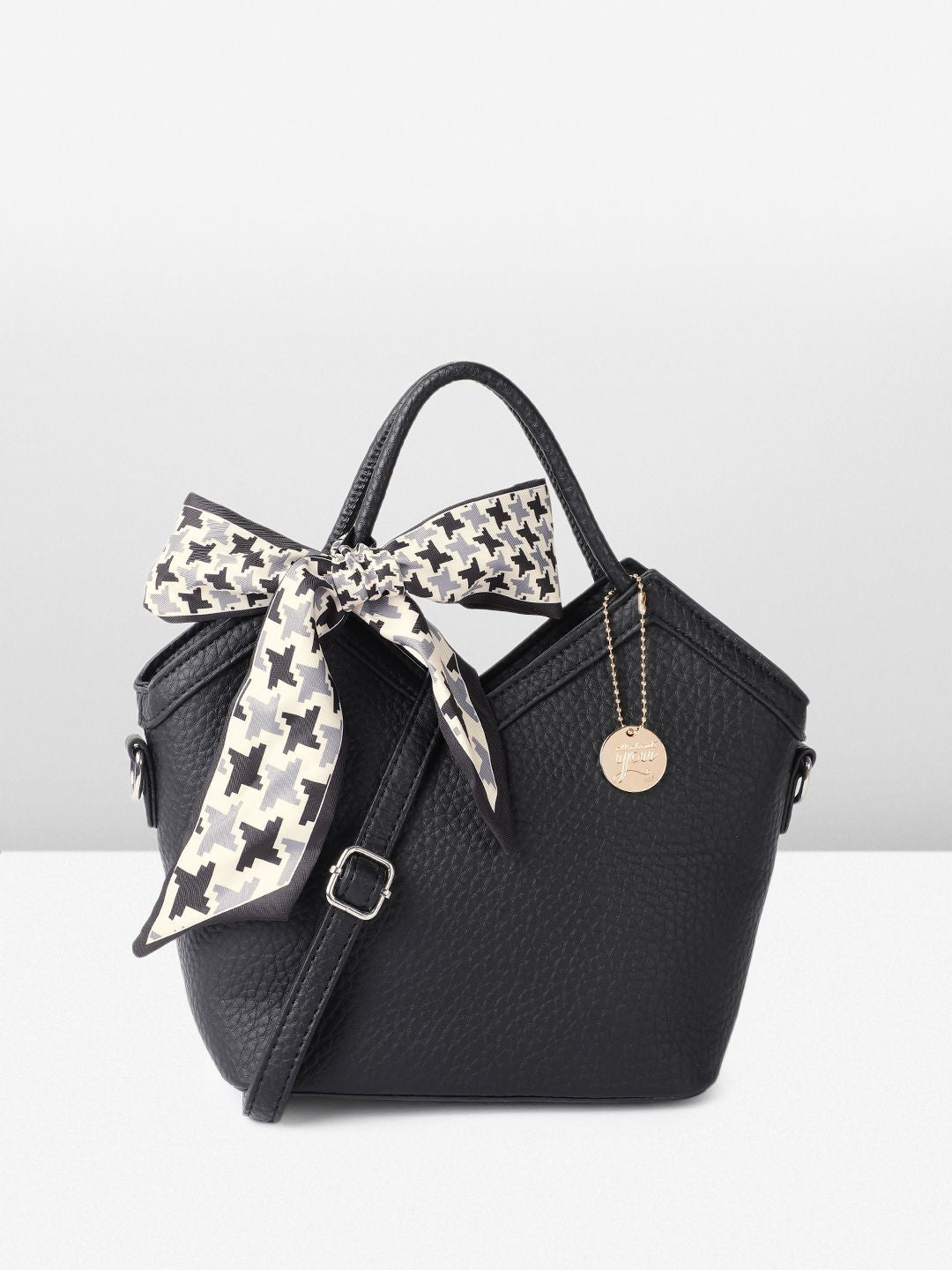 all about you Structured Handheld Bag with Bow Detail