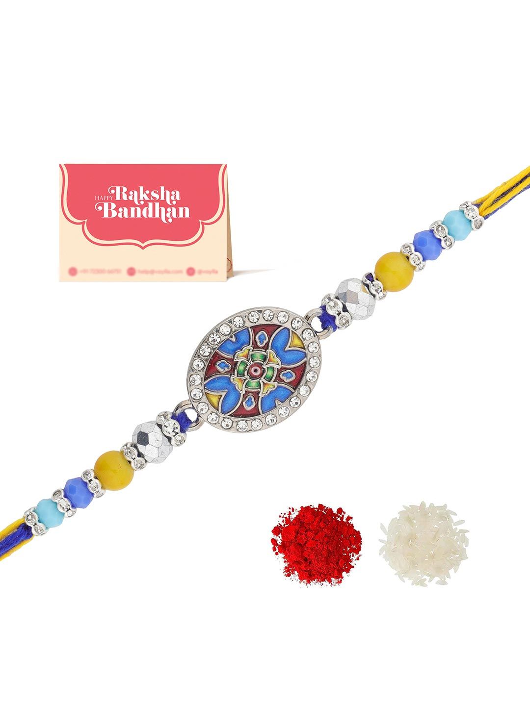 Voylla Artisan Enamel Pereka Benang Rakhi