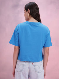 DressBerry Women Drop-Shoulder Sleeves Boxy T-shirt
