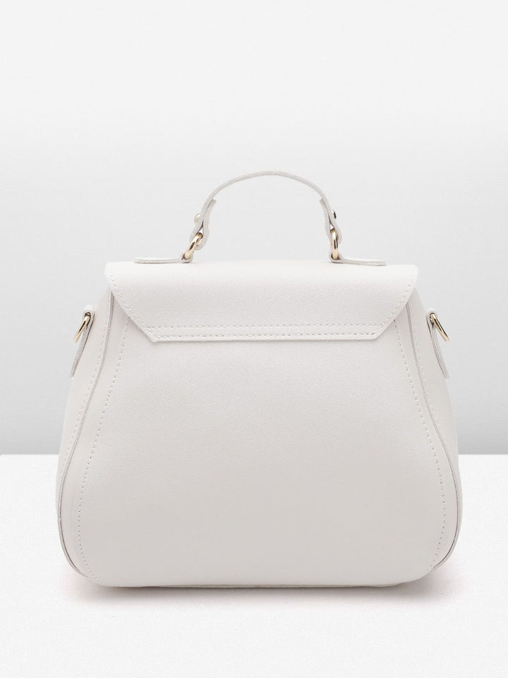 Lino Perros Structured Satchel Bag with Zip Detail