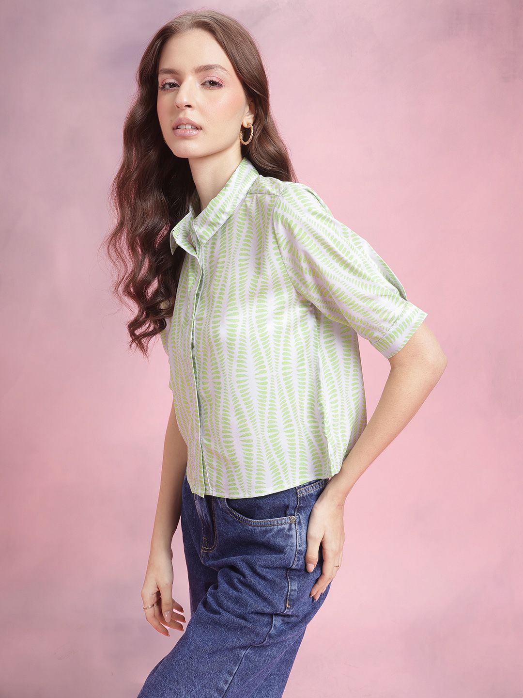 DressBerry Opaque Printed Casual Shirt