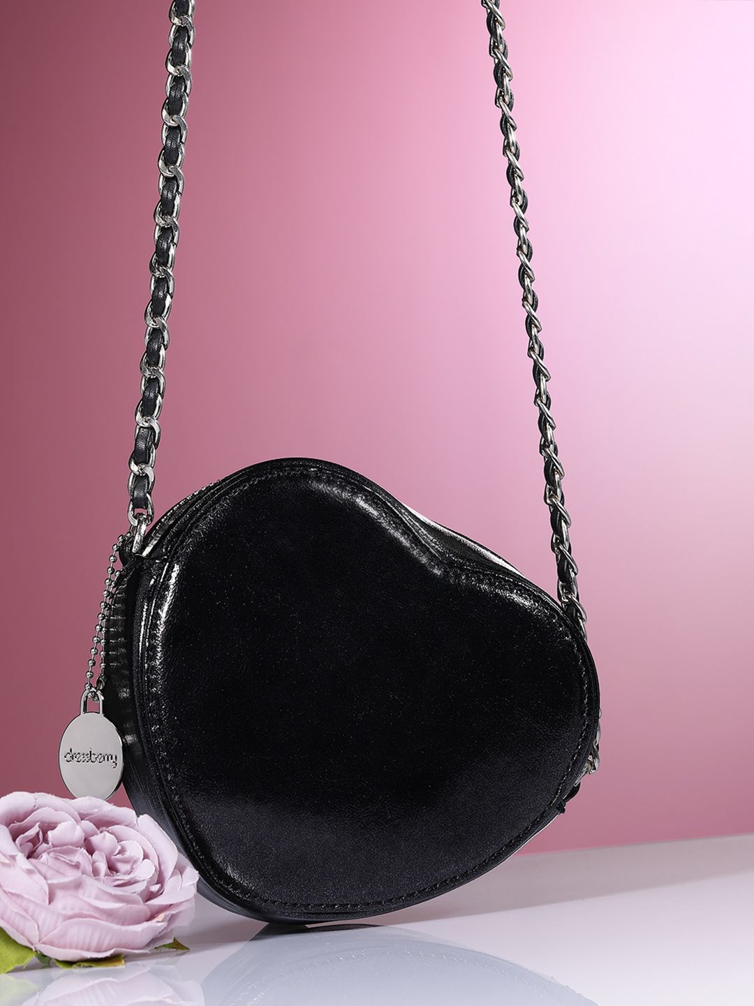 DressBerry Non-Detachable Sling Strap Structured Sling Bag