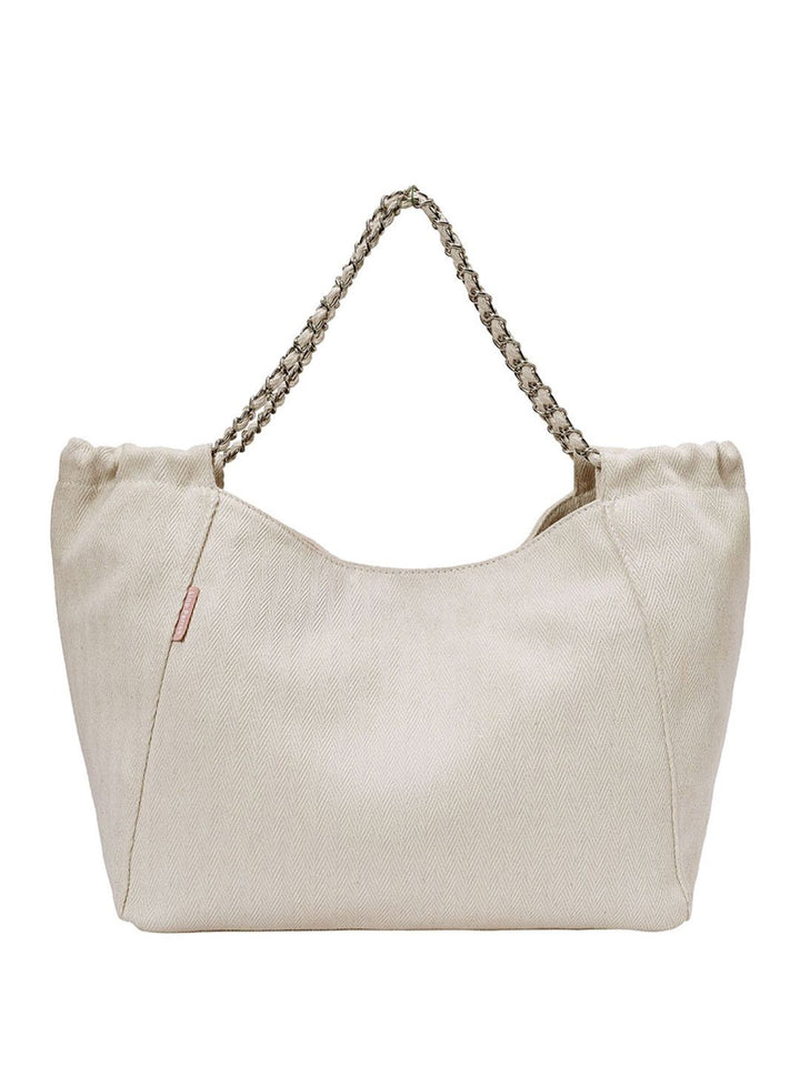 Lino Perros Geometric Self Design Structured Shoulder Bag
