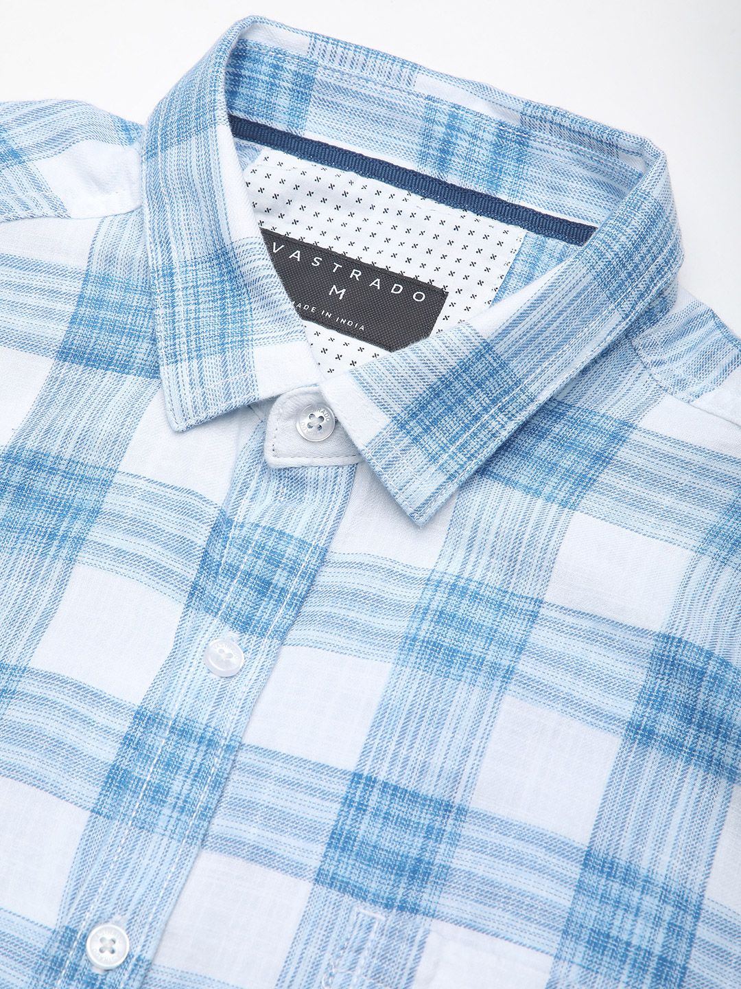 VASTRADO Men Classic Slim Fit Buffalo Checks Opaque Checked Casual Shirt