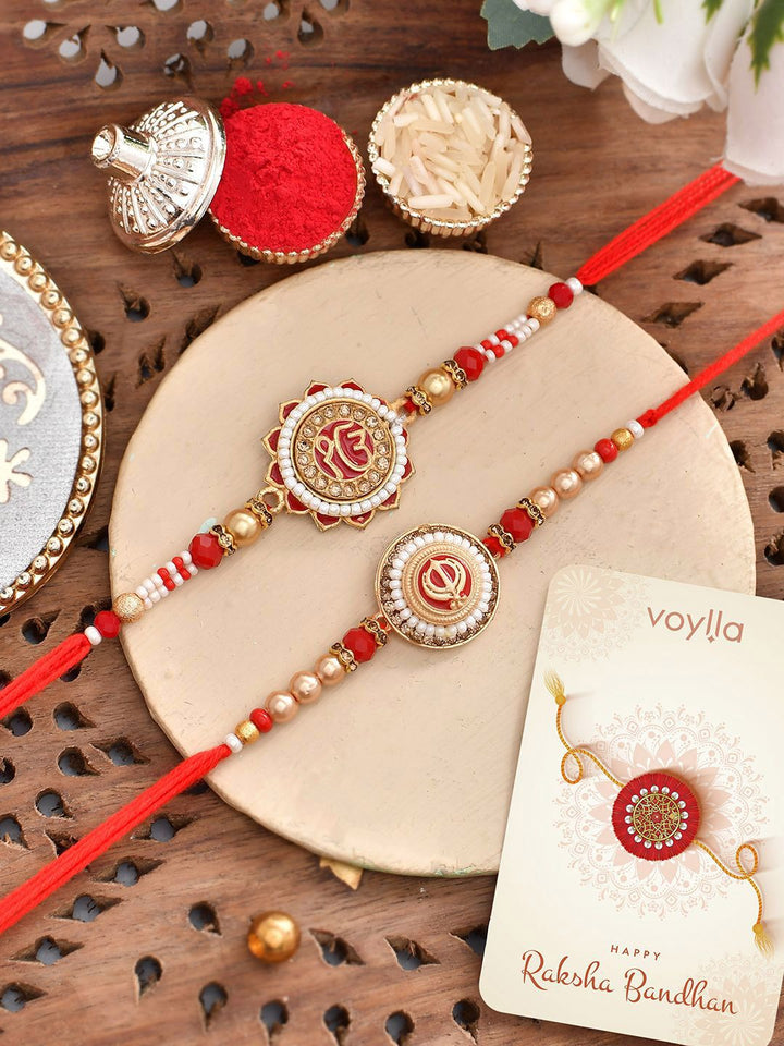 Voylla Sikh Divine Pearl Beaded Benang Rakhi
