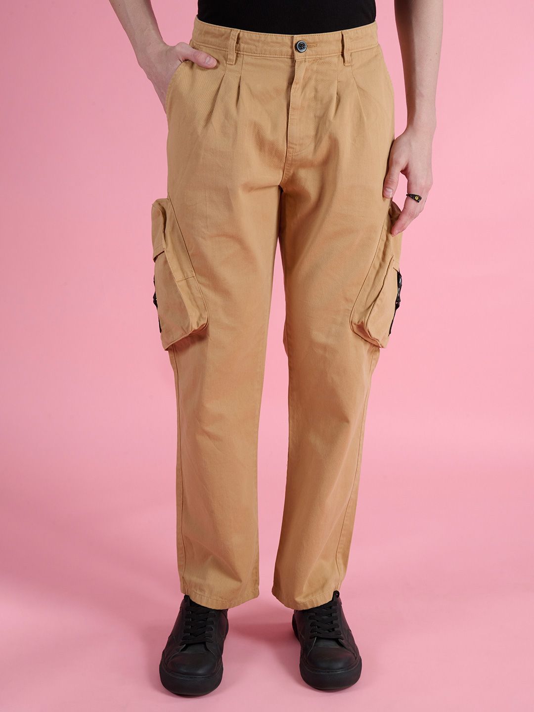 Bene Kleed Men Classic Straight Fit High-Rise Chinos Trousers