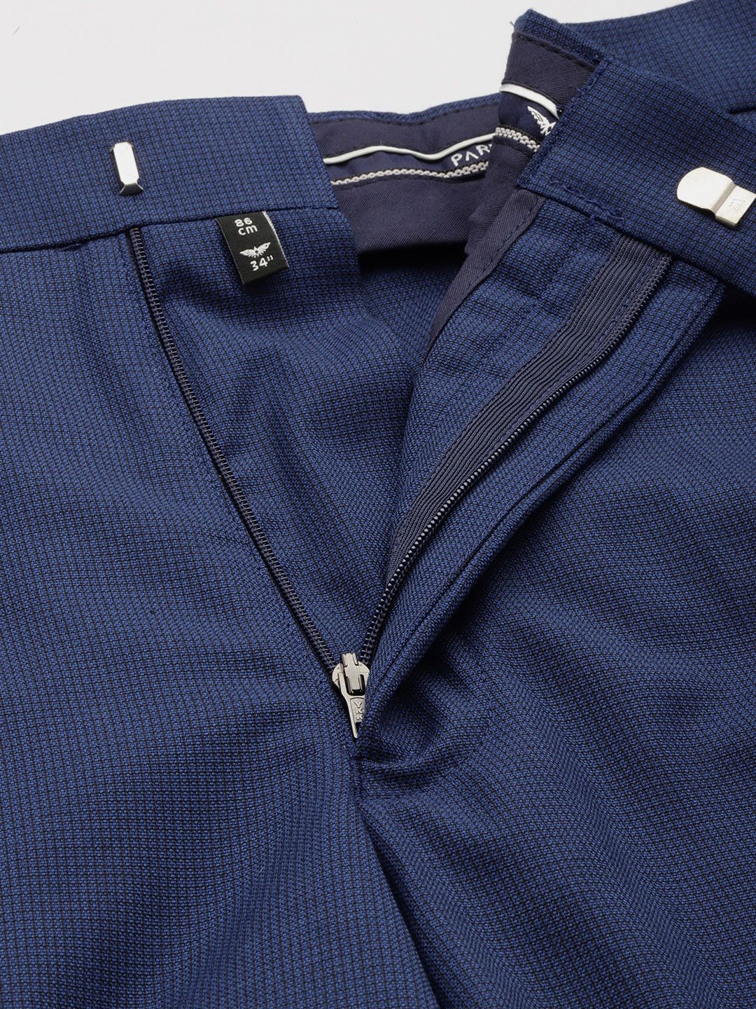 Park Avenue Men Checked Super Slim Neo Fit Single-Breasted Two-Piece Party Suit