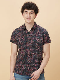 Being Human Men Slim Fit Floral Printed Casual Shirt