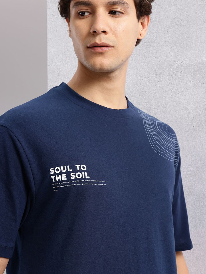 HRX by Hrithik Roshan Men Typography Printed Yoga T-shirt