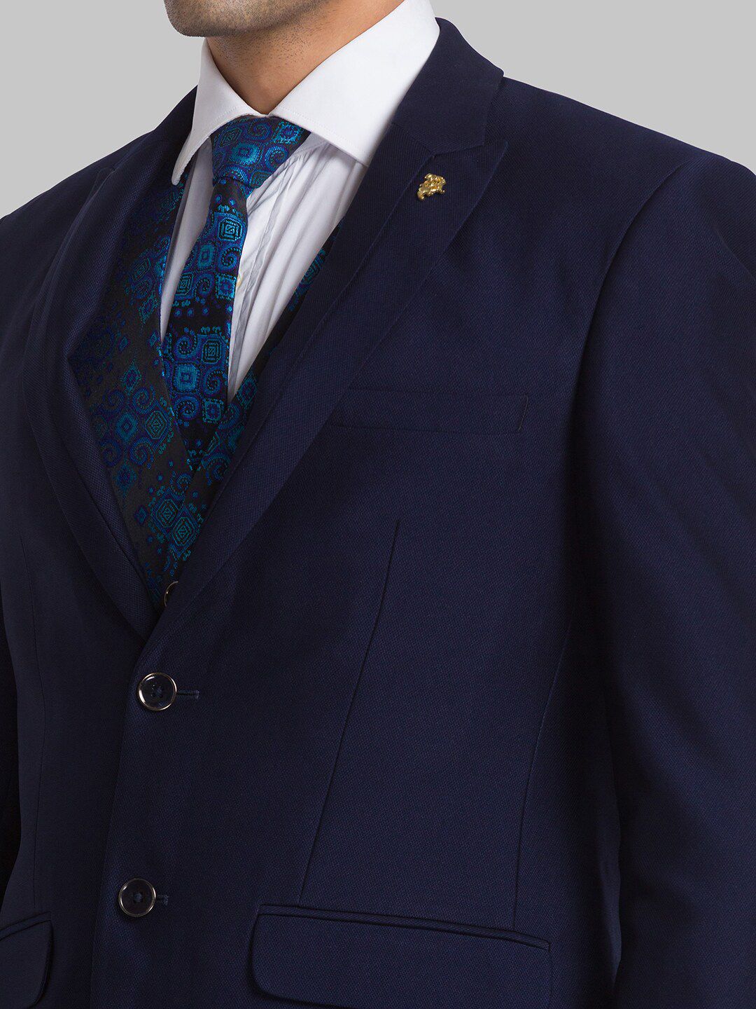 Raymond Men Slim-Fit Single-Breasted Three-Piece Formal Suit