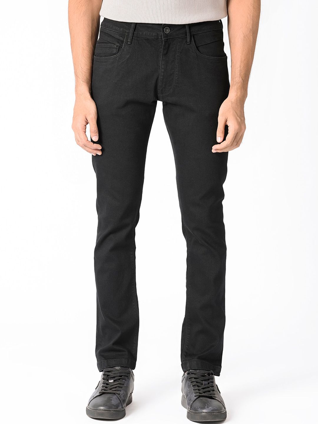 RARE RABBIT Men Hawkins Slim Fit Stretchable Cotton Jeans