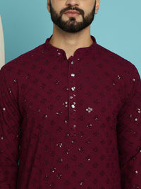 SOJANYA Dihiasi Kolar Mandarin Kurta Lurus Kapas Tulen