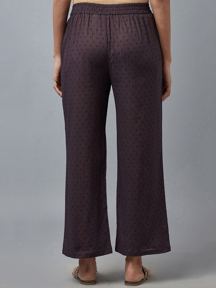 W Brown Wide Leg Palazzos