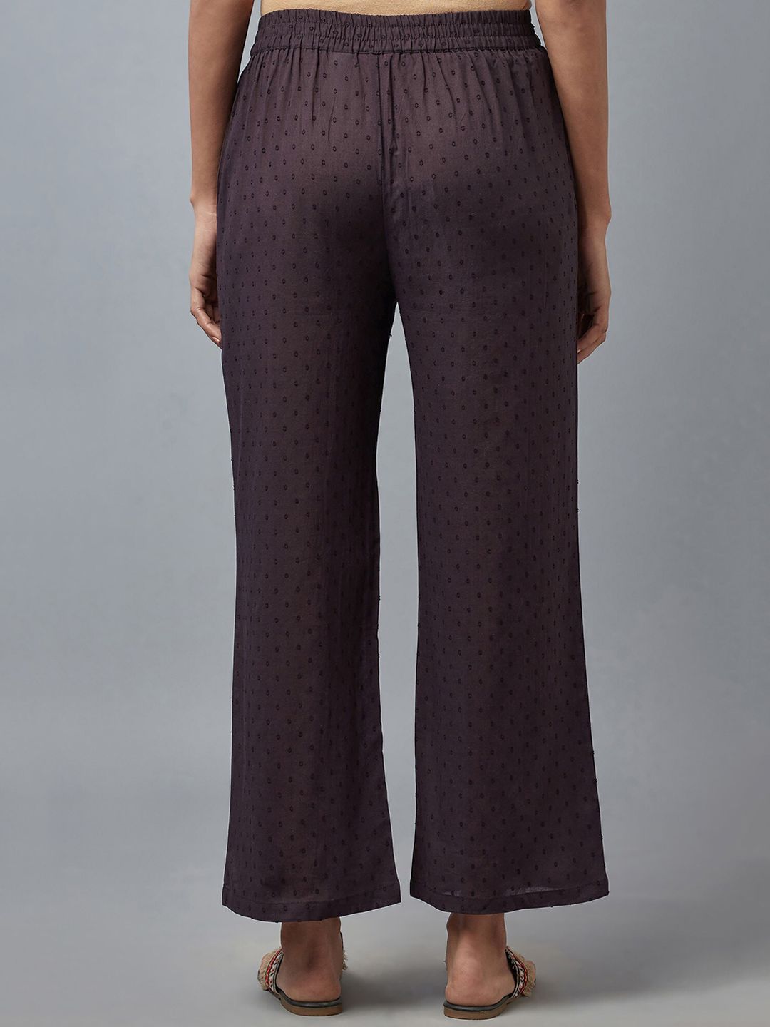 W Brown Wide Leg Palazzos