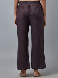 W Brown Wide Leg Palazzos