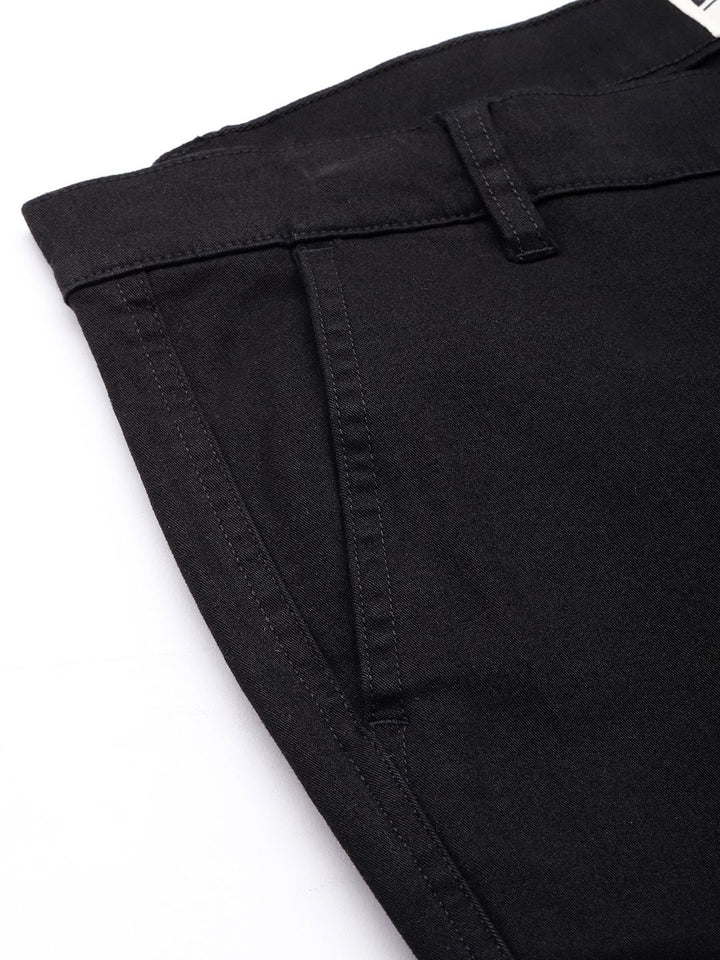 DILLINGER Men Solid Ankle-Length Chinos Trousers