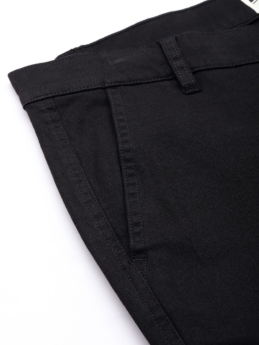 DILLINGER Men Solid Ankle-Length Chinos Trousers