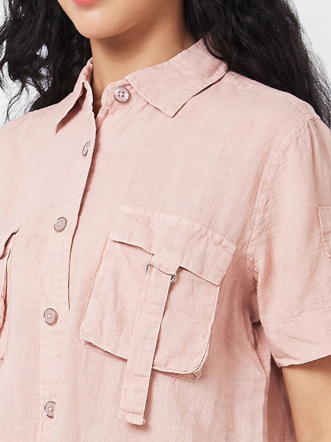 SPYKAR Women Boxy Opaque Casual Shirt