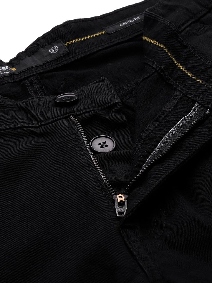 SPYKAR Men Regular Fit Pure Cotton Cargos Style Chinos