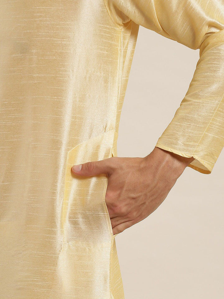 SOJANYA Mandarin Collar Regular Kurta with Churidar with Woven Design Nehru Jacket