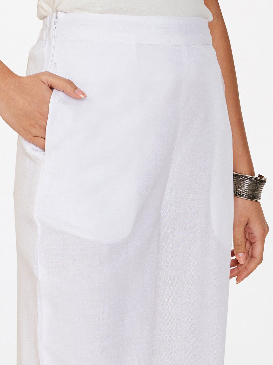 Global Desi Women Embroidered Straight Fit Trousers