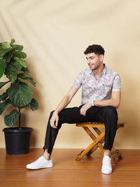 The Indian Garage Co Men Slim Fit Tropical Printed Resortwear Shirt
