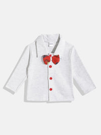 Moms Love Infant Boys Pure Cotton Superman Printed Clothing Set