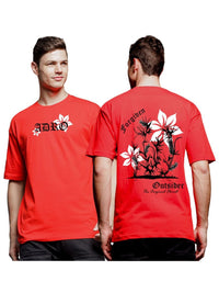 ADRO Lelaki Typography V-Neck T-shirt