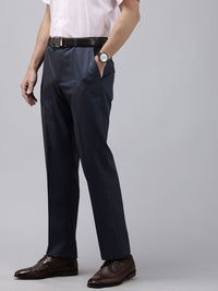 Park Avenue Men Checked Formal Trousers