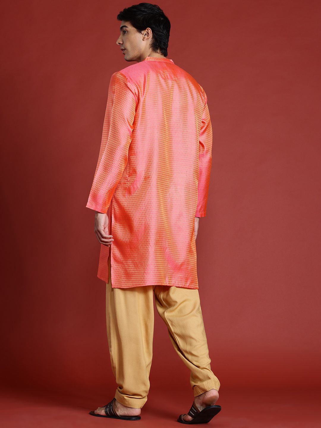 Anouk Woven Designed Kurta & Dhoti Pants Set