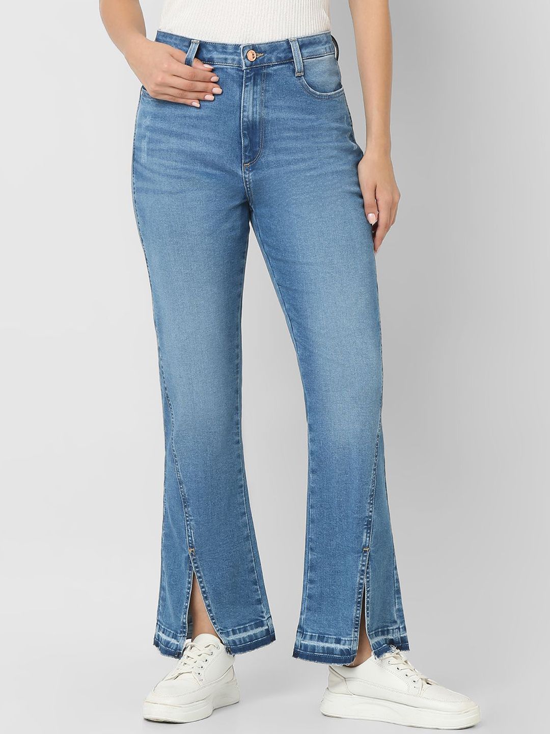 SPYKAR Women Bootcut High-Rise Light Fade Stretchable Jeans