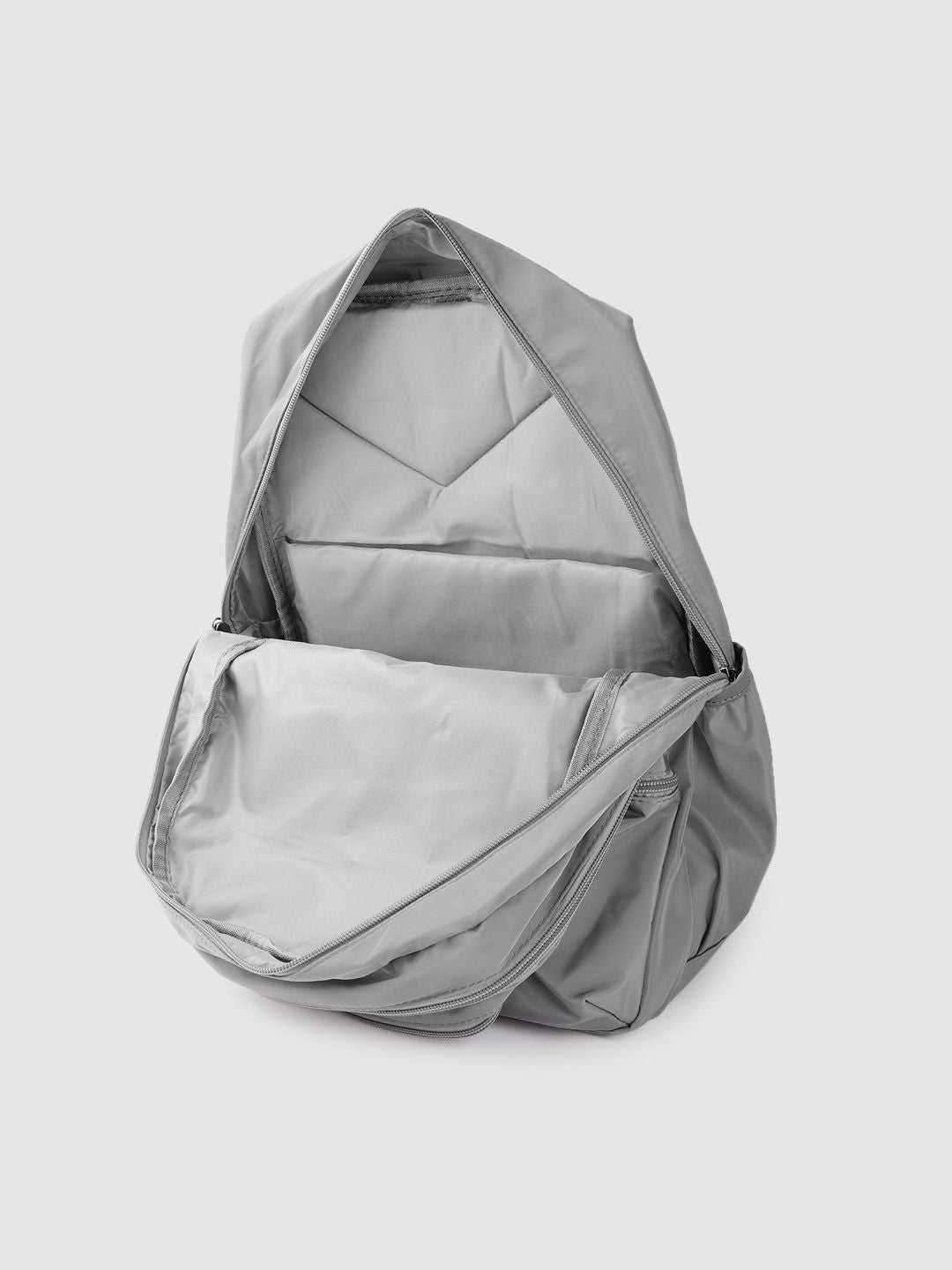 Lino Perros Women Grey Solid 13 Inch Laptop Backpack