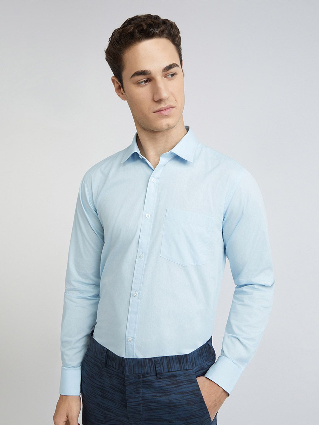 Park Avenue Pure Cotton Slim Fit Baju Formal Legap