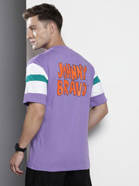 The Indian Garage Co Pure Cotton Johny Bravo Printed Drop-Shoulder Sleeves Boxy T-shirt