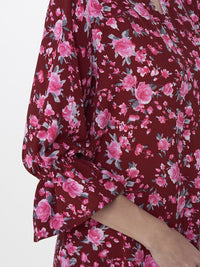 AND Maroon Printed Tunic