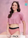 DressBerry Women Pack of 2 Basic Briefs DRM-DB-PAN11C