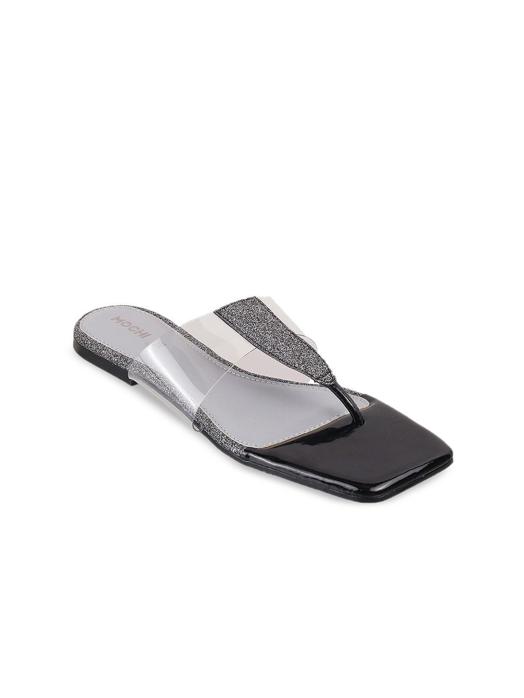 Mochi Shimmered Open Toe Flats