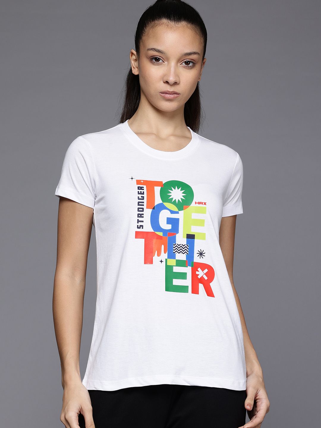 HRX by Hrithik Roshan Printed Casual T-shirt