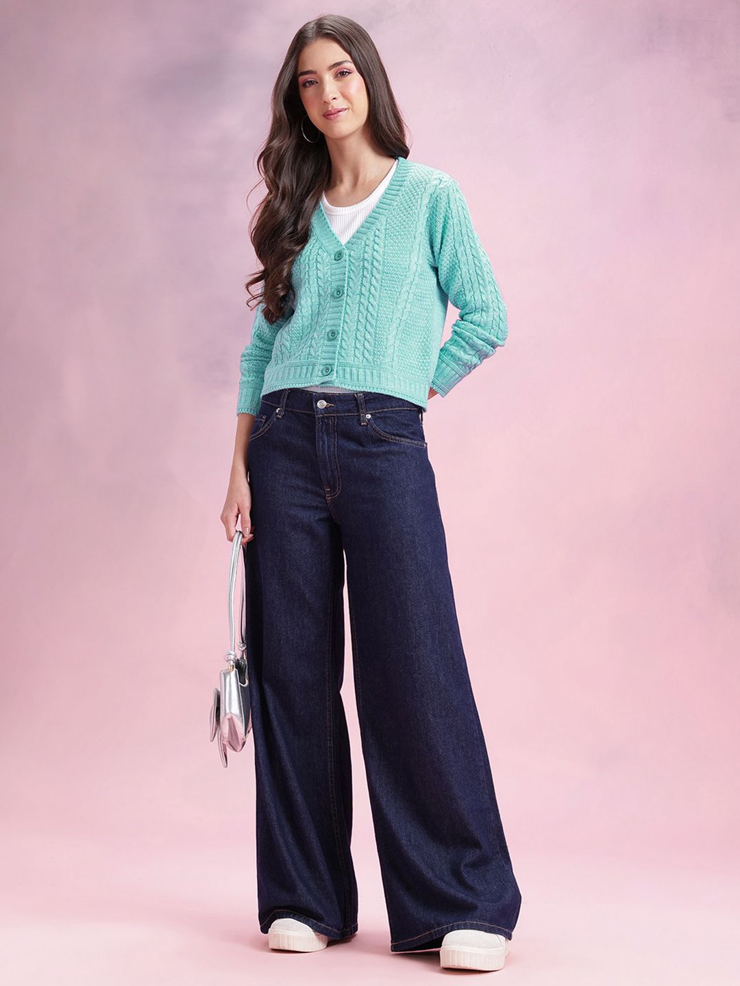 DressBerry Cable Knit Cardigan