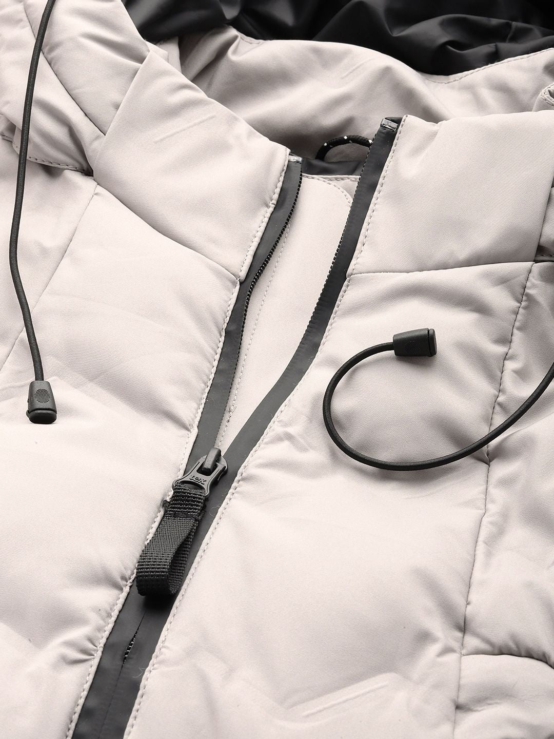 Mr Bowerbird Mock Collar With Detachable Hood Puffer Jacket