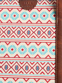 TEAL BY CHUMBAK Floral Printed Structured Handheld Bag