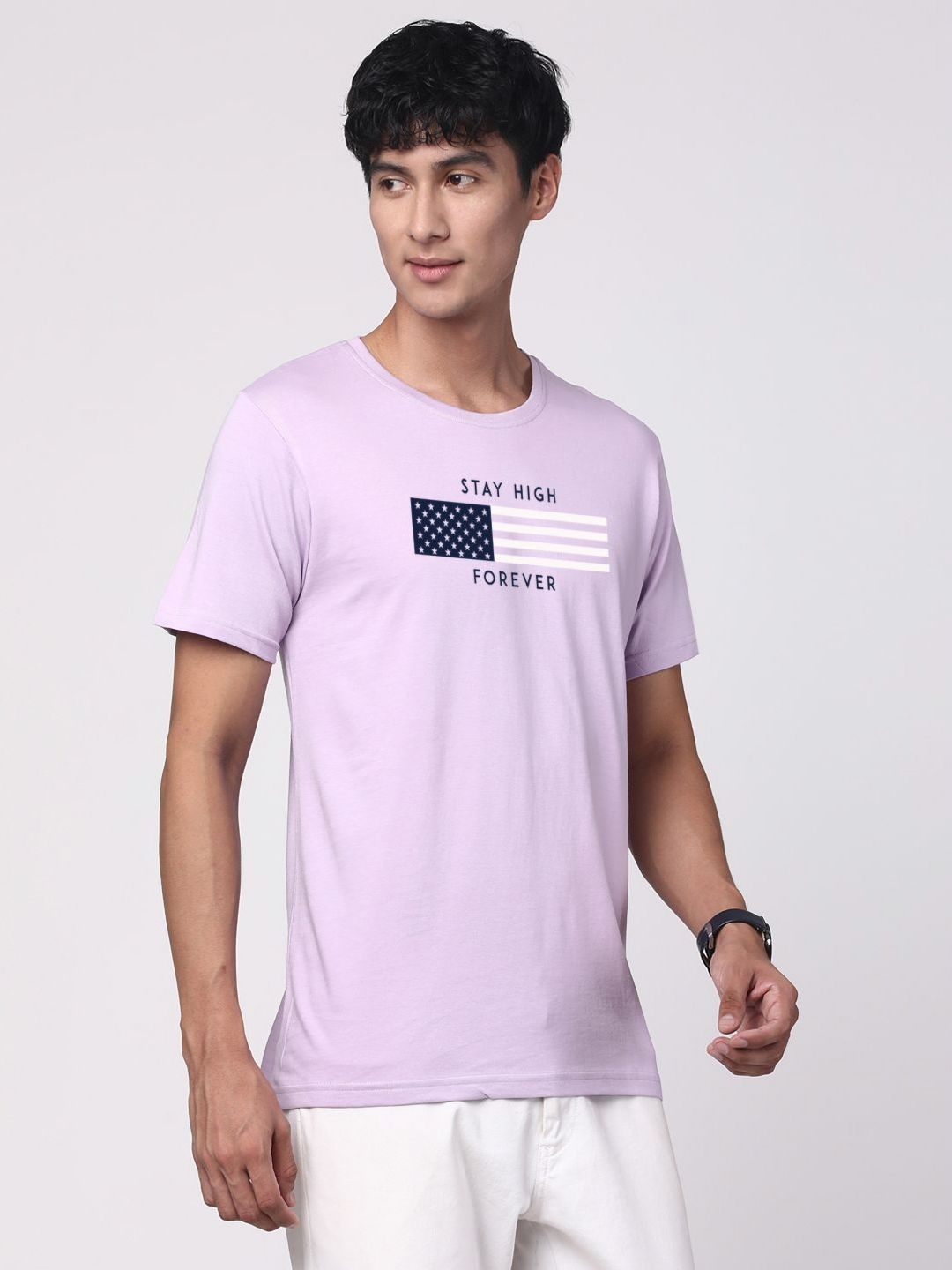Baju-T Leher Bulat Bercetak Grafik ADRO Lelaki