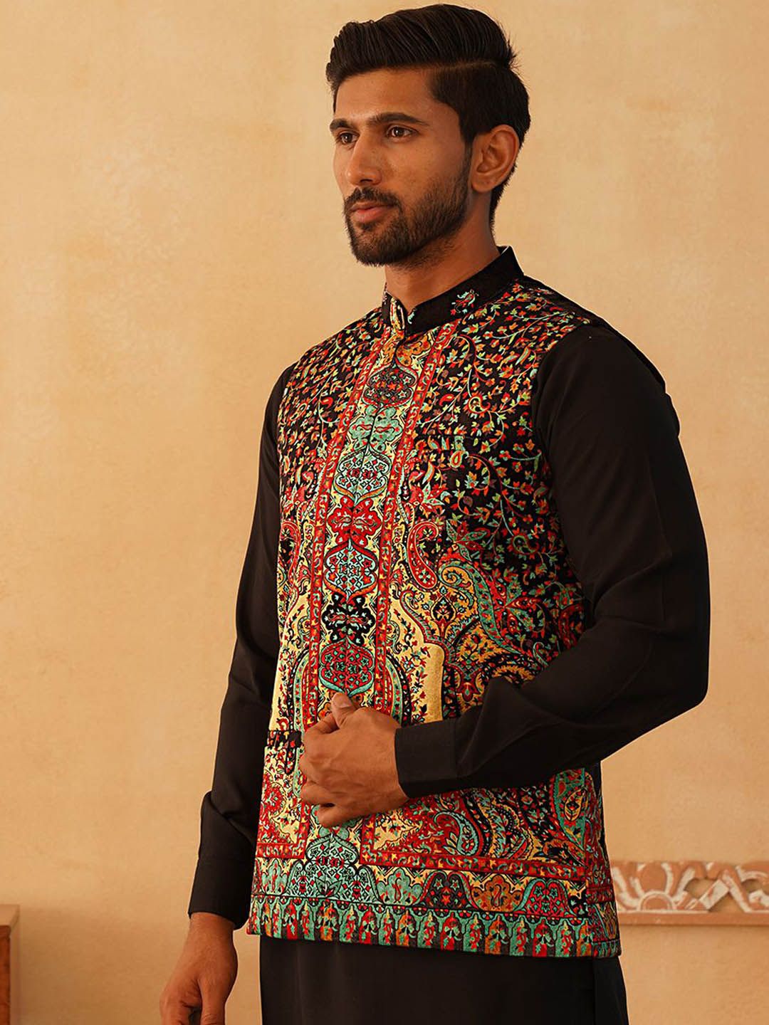 Jompers Printed Nehru Jackets