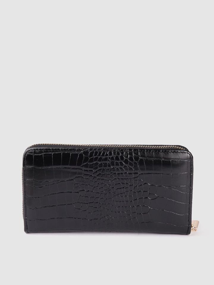 Lino Perros Women Croc Textured Zip Around Wallet