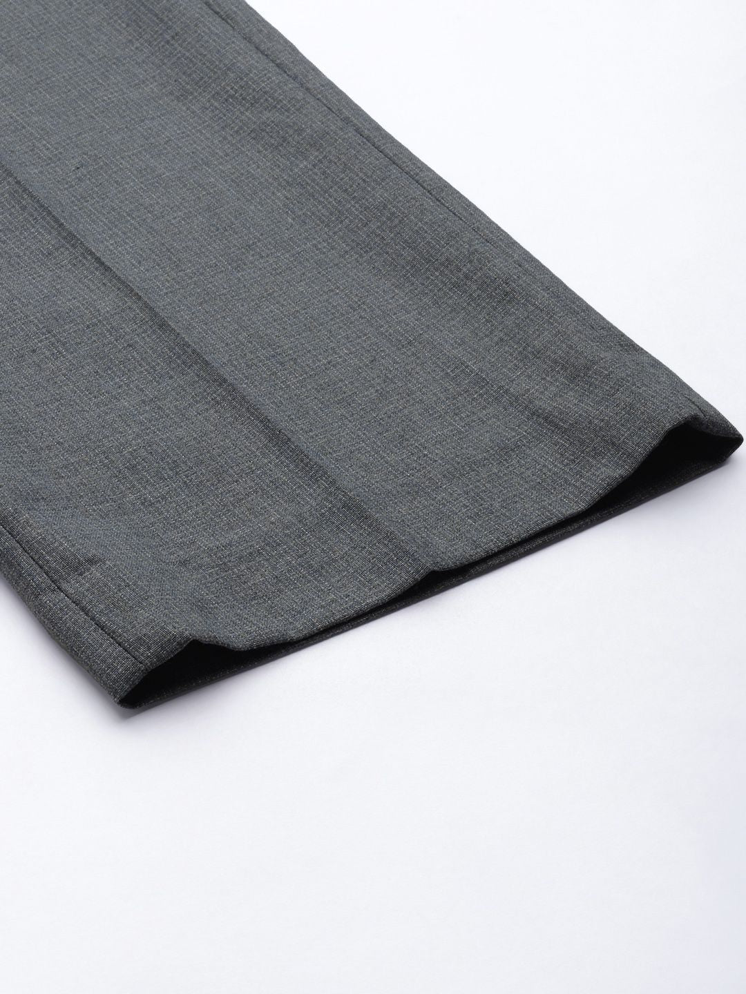Park Avenue Men Blue Smart Fit Solid Formal Trousers