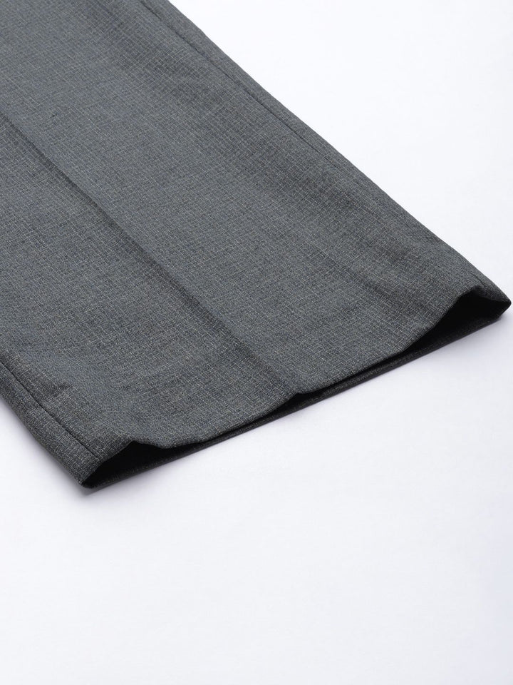 Park Avenue Men Blue Smart Fit Solid Formal Trousers