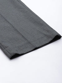 Park Avenue Men Blue Smart Fit Solid Formal Trousers